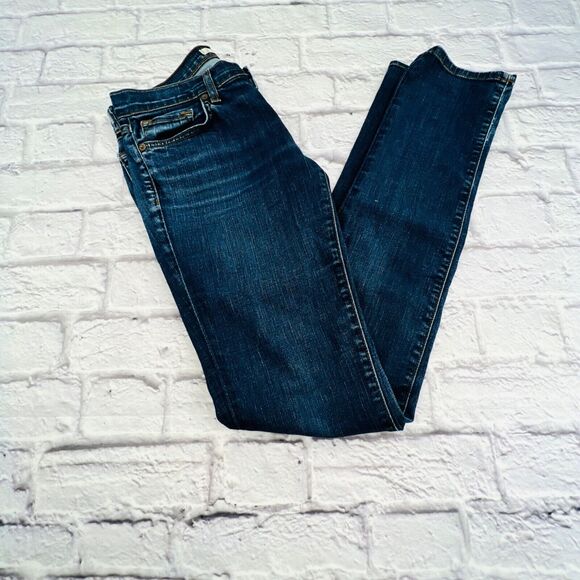 J Brand Jeans‎ Womans 27 Pure Wash Pencil Leg Low Rise Stretch Denim Pants - Picture 1 of 13